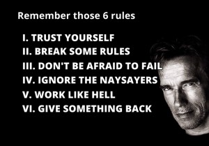 Arnold Schwarzenegger over Motivatie